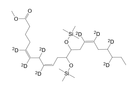 Methyl 11,12-di(trimethylsiloxy)eicosan-5(Z),8(Z),14(Z)-trienoate,-5,6,7,8,14,15,17,18-D(8)