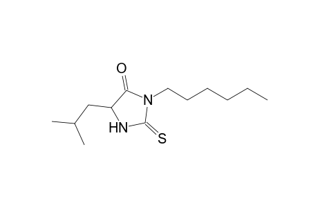3-Hexyl-5-(2-methylpropyl)-2-sulfanylidene-4-imidazolidinone