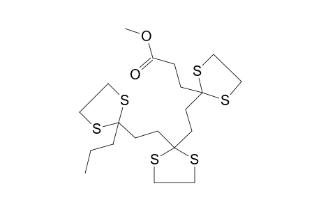 4,7,10-TRIOXOTRIDECANOIC ACID, METHYL ESTER, TRIS(CYCLIC ETHYLENE MERCAPTOLE)