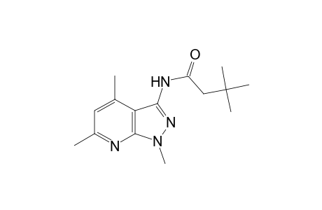 Butanamide, 3,3-dimethyl-N-(1,4,6-trimethyl-1H-pyrazolo[3,4-b]pyridin-3-yl)-