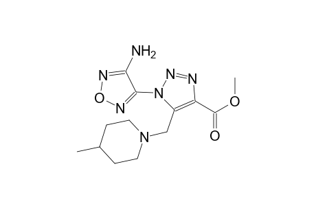 1H-1,2,3-triazole-4-carboxylic acid, 1-(4-amino-1,2,5-oxadiazol-3-yl)-5-[(4-methyl-1-piperidinyl)methyl]-, methyl ester