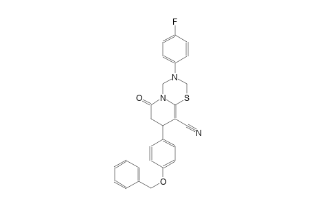 2H,6H-pyrido[2,1-b][1,3,5]thiadiazine-9-carbonitrile, 3-(4-fluorophenyl)-3,4,7,8-tetrahydro-6-oxo-8-[4-(phenylmethoxy)phenyl]-