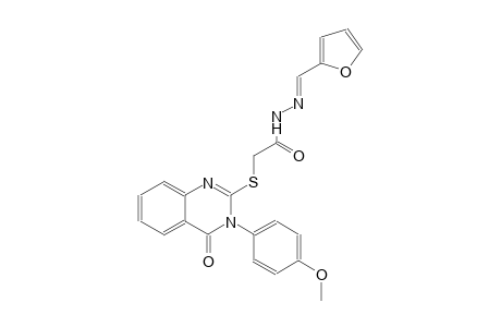 N'-[(E)-2-furylmethylidene]-2-{[3-(4-methoxyphenyl)-4-oxo-3,4-dihydro-2-quinazolinyl]sulfanyl}acetohydrazide