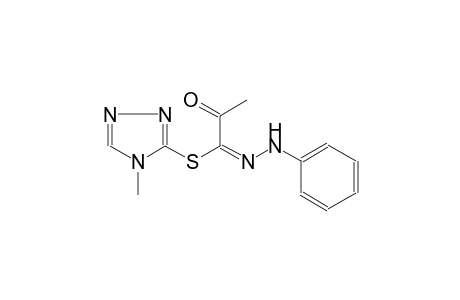 propanehydrazonothioic acid, 2-oxo-N-phenyl-, 4-methyl-4H-1,2,4-triazol-3-yl ester, (1E)-