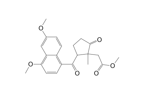 Cyclopentaneacetic acid, 2-(4,6-dimethoxy-1-naphthoyl)-1-methyl-5-oxo-, methyl ester