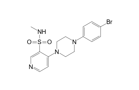 4-[4-(p-bromophenyl)-1-piperazinyl]-N-methyl-3-pyridinesulfonamide