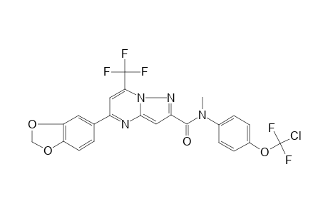5-(1,3-Benzodioxol-5-yl)-N-{4-[chloro(difluoro)methoxy]phenyl}-N-methyl-7-(trifluoromethyl)pyrazolo[1,5-a]pyrimidine-2-carboxamide