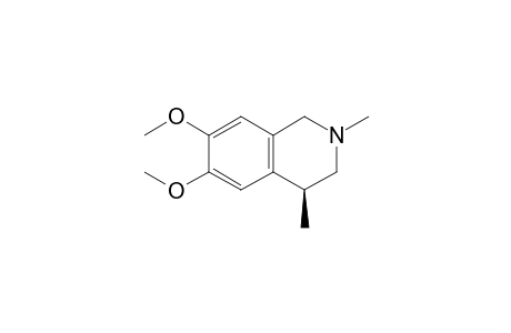 (4S)-(+)-6,7-Dimethoxy-N,4-dimethyl-1,2,3,4-tetrahydroisoquinoline