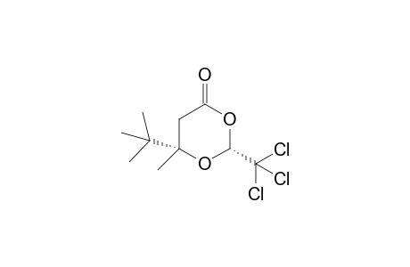 c-6-t-Butyl-6-methyl-r-2-trichloromethyl-1,3-dioxan-4-one