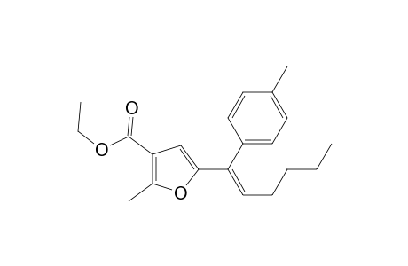 Ethyl (E)-2-methyl-5-(1-p-tolylhex-1-en-1-yl)furan-3-carboxylate