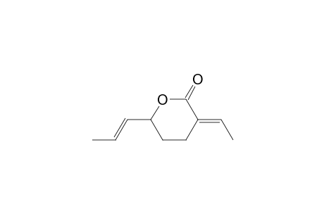 3-Ethylidenetetrahydro-6-(1-propenyl)-2H-pyran-2-one