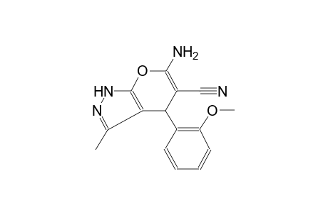 6-Amino-4-(2-methoxyphenyl)-3-methyl-1,4-dihydropyrano[2,3-c]pyrazole-5-carbonitrile
