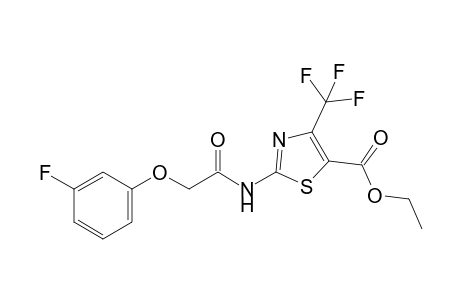 4-Trifluoromethyl-5-ethoxycarbonyl-2-(3-fluorophenoxyacetamido)-thiazole