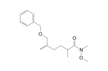 5-Benzyloxymethyl-2-methyl-5-hexenoic Acid N,N'-Methoxymethylamide