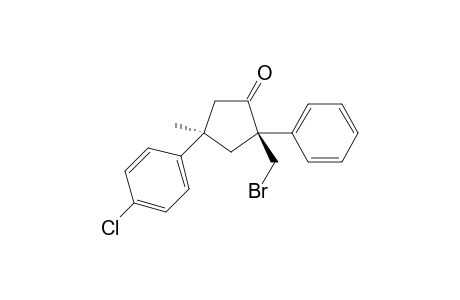 (2R,4R)-2-(bromomethyl)-4-(4-chlorophenyl)-4-methyl-2-phenylcyclopentan-1-one