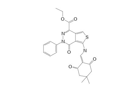 5-[(2,6-Diketo-4,4-dimethyl-cyclohexylidene)methylamino]-4-keto-3-phenyl-thieno[3,4-D]pyridazine-1-carboxylic acid ethyl ester