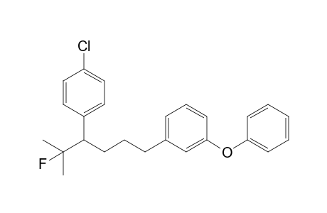 1-chloranyl-4-[2-fluoranyl-2-methyl-6-(3-phenoxyphenyl)hexan-3-yl]benzene
