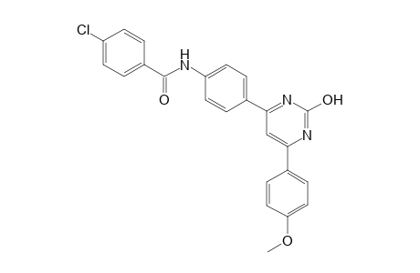 4-chloro-N-(4-(2-hydroxy-6-(4-methoxyphenyl)pyrimidin-4-yl)phenyl)benzamide