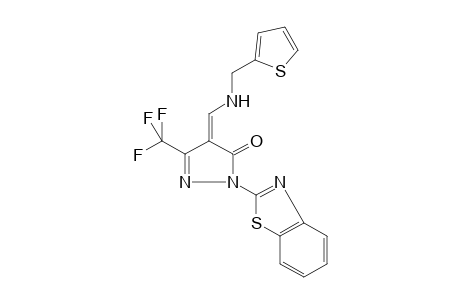 (4Z)-2-(1,3-benzothiazol-2-yl)-4-[(2-thenylamino)methylene]-5-(trifluoromethyl)-2-pyrazolin-3-one