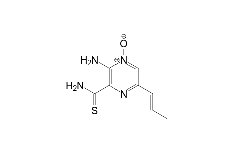 2-Amino-5-(1-propenyl)-3-thioamidopyrazine 1-oxide