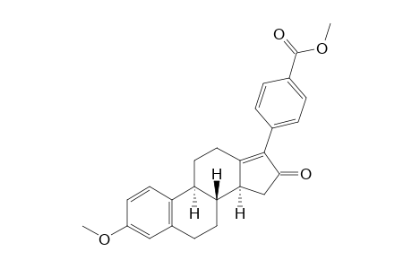 (+-)-3-Methoxy-17-(4-methoxycarbonylphenyl)-16-ketoestra-1,3,5(10),13(17)-tetraene