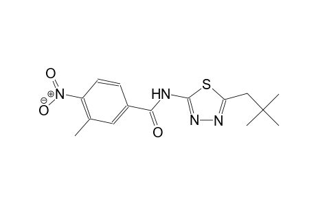 3-methyl-N-(5-neopentyl-1,3,4-thiadiazol-2-yl)-4-nitrobenzamide