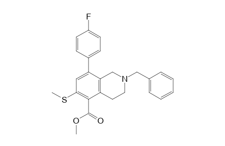 2-Benzyl-5-methoxycarbonyl-8-(4-fluorophenyl)-6-methylthio-1,2,3,4-tetrahydroisoquinoline