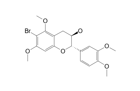 3',4',5,7-TETRA-O-METHYL-6-BROMO-CATECHIN