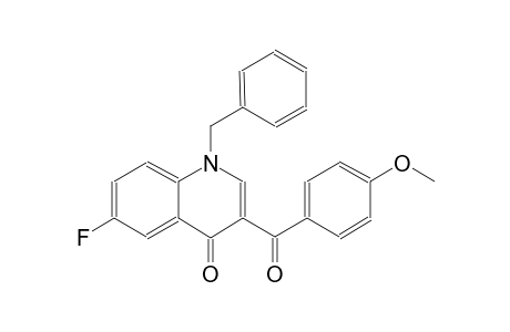 4(1H)-quinolinone, 6-fluoro-3-(4-methoxybenzoyl)-1-(phenylmethyl)-