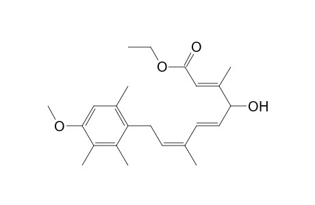 2,5,7-Nonatrienoic acid, 4-hydroxy-9-(4-methoxy-2,3,6-trimethylphenyl)-3,7-dimethyl-, ethyl ester, (E,Z,?)-