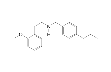 2-(2-Methoxyphenyl)-N-[(4-propylphenyl)methyl]ethan-1-amine