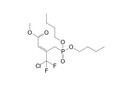 Methyl (E)-4-(Dibutoxyphosphinoyl)-3-(chlorodifluoromethyl)but-2-enoate