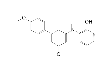 2-cyclohexen-1-one, 3-[(2-hydroxy-5-methylphenyl)amino]-5-(4-methoxyphenyl)-