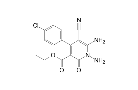 1,6-Diamino-4-(4-chlorophenyl)-5-cyano-2-keto-nicotinic acid ethyl ester