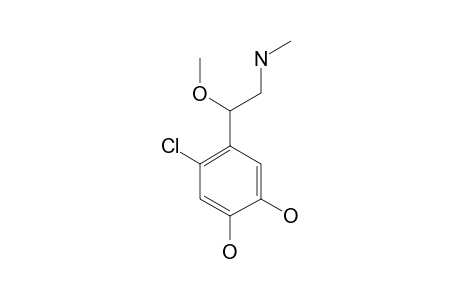 2-CHLORO-4,5-DIHYDROXY-BETA-METHOXY-N-METHYLBENZENE-ETHANAMINE