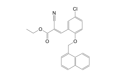 ethyl (2E)-3-[5-chloro-2-(1-naphthylmethoxy)phenyl]-2-cyano-2-propenoate