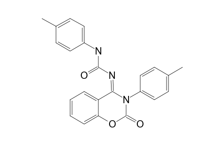 4-[N-[N-(4-METHYL-PHENYL)-CARBAMOYL]-IMINO]-3-(4-METHYL-PHENYL)-2H-1,3-BENZOXAZIN-2-ONE