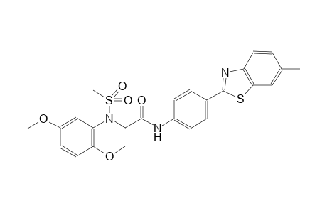 acetamide, 2-[(2,5-dimethoxyphenyl)(methylsulfonyl)amino]-N-[4-(6-methyl-2-benzothiazolyl)phenyl]-