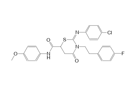 2H-1,3-thiazine-6-carboxamide, 2-[(4-chlorophenyl)imino]-3-[2-(4-fluorophenyl)ethyl]tetrahydro-N-(4-methoxyphenyl)-4-oxo-, (2E)-