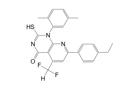 pyrido[2,3-d]pyrimidin-4(1H)-one, 5-(difluoromethyl)-1-(2,5-dimethylphenyl)-7-(4-ethylphenyl)-2-mercapto-