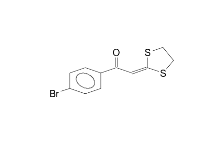 1-(4-Bromo-phenyl)-2-(1,3-dithiolan-2-ylidene)-ethanone