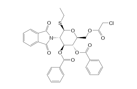 ETHYL-3,5-DI-O-BENZOYL-6-O-CHLOROACETYL-2-DEOXY-2-PHTHALIMIDO-1-THIO-BETA-D-GLUCOPYRANOSE