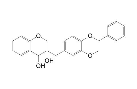 3-(4-benzoxy-3-methoxy-benzyl)chroman-3,4-diol