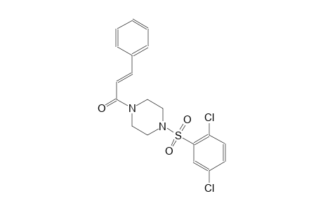 piperazine, 1-[(2,5-dichlorophenyl)sulfonyl]-4-[(2E)-1-oxo-3-phenyl-2-propenyl]-