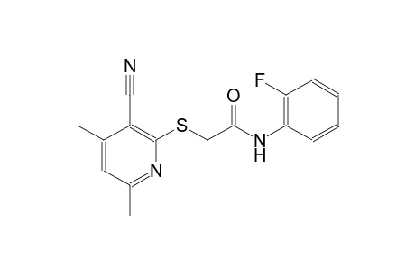 acetamide, 2-[(3-cyano-4,6-dimethyl-2-pyridinyl)thio]-N-(2-fluorophenyl)-