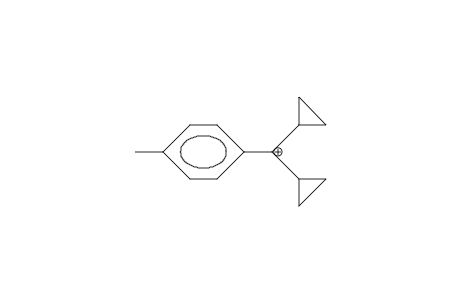 (4-Tolyl)-dicyclopropyl-carbonium cation