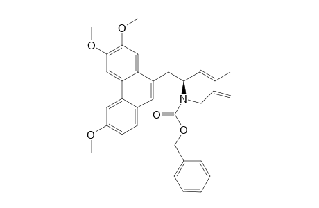 (phenylmethyl) N-prop-2-enyl-N-[(E,2S)-1-(3,6,7-trimethoxyphenanthren-9-yl)pent-3-en-2-yl]carbamate