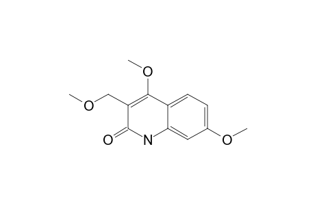 SEMECARPIFOLINE;4,7-DIMETHYL-3-METHOXYMETHYL-2-QUINOLONE;4,6-DIMETHOXY-3-METHOXYMETHYL-2-QUINOLONE