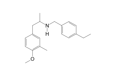 N-[(4-Ethylphenyl)methyl]-1-(4-methoxy-3-methylphenyl)propan-2-amine