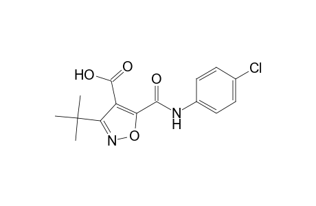4-Isoxazolecarboxylic acid, 5-[[(4-chlorophenyl)amino]carbonyl]-3-(1,1-dimethylethyl)-